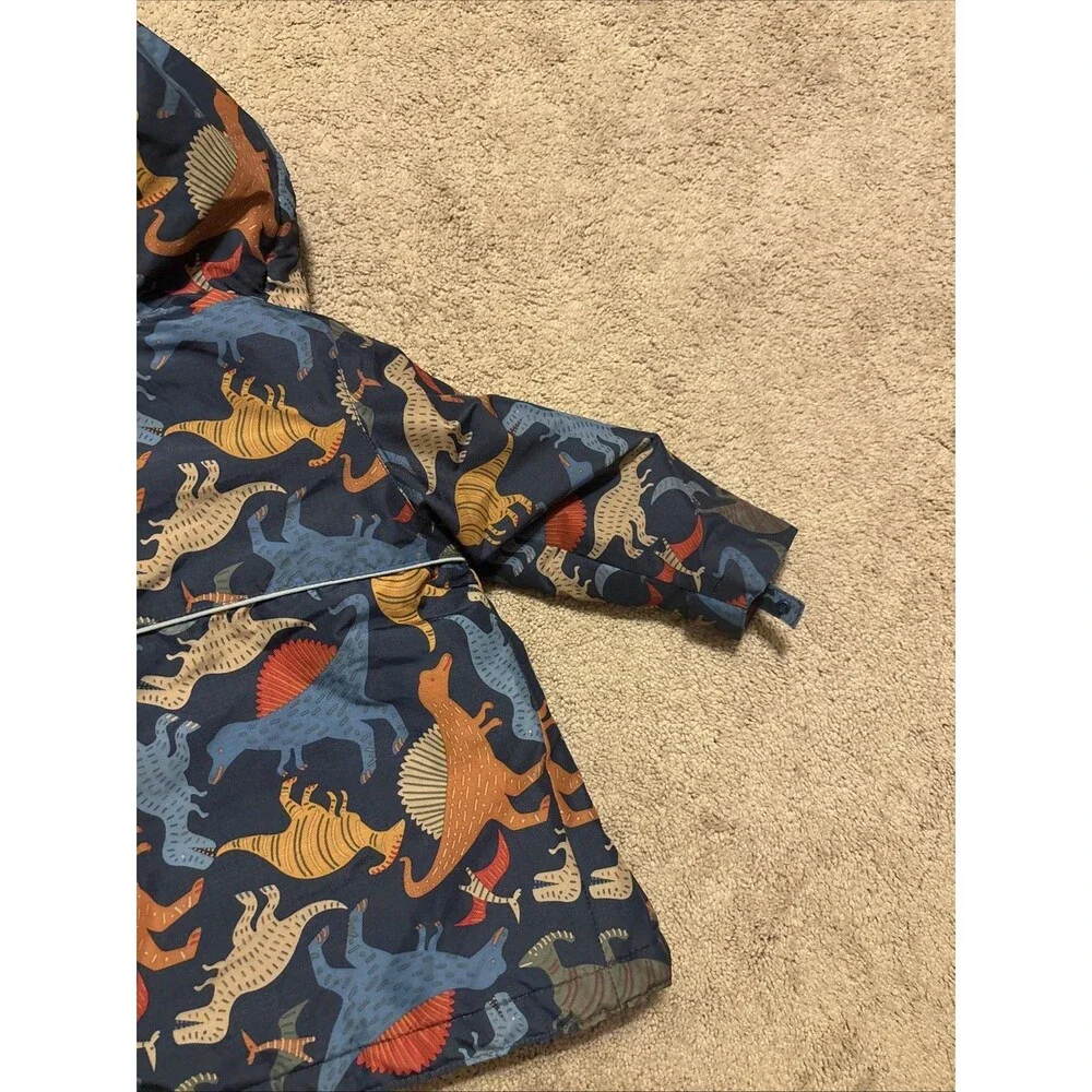 The Children's Place Boys Dinosaur Print 3 in 1 Hooded Blue Orange 3T